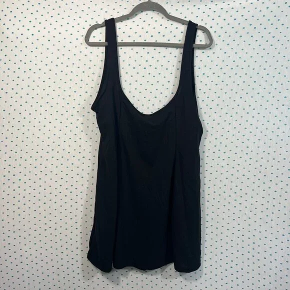 NWT ROMWE PUNK Plus Size Black Rock Solid Overall Dress Without Shirt - Picture 3 of 6